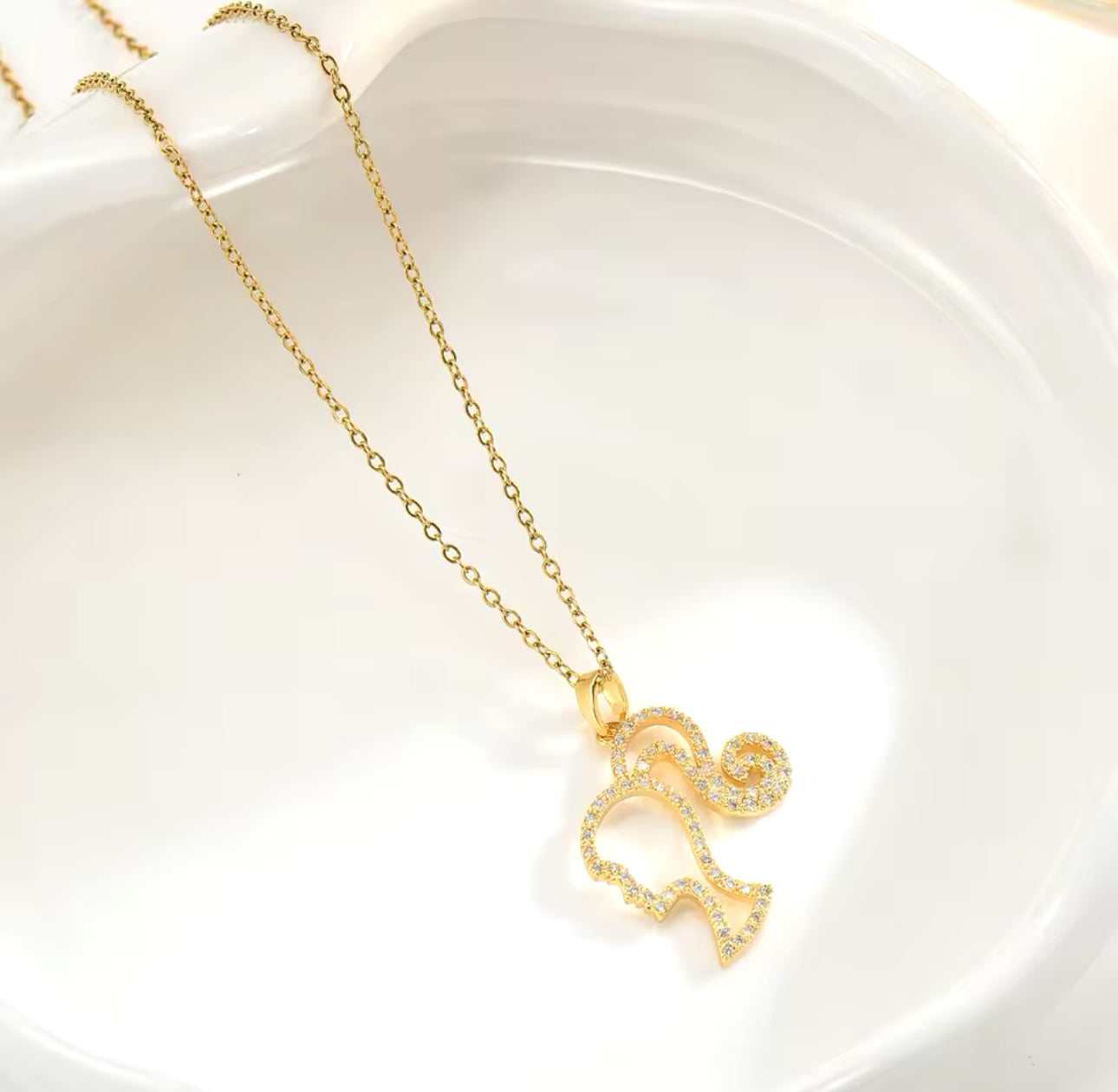 Barbie Gold Inspired Necklace