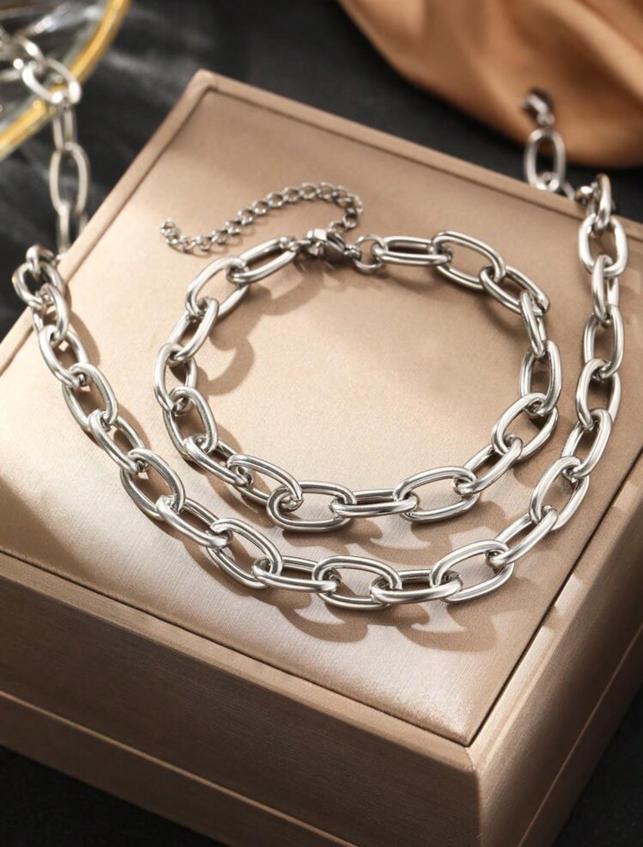 Chunky Gold|Silver Necklace Set