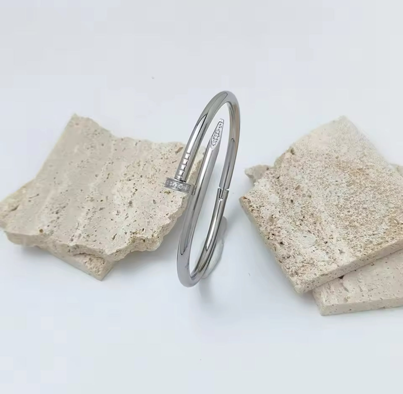 Silver Nail Bracelet